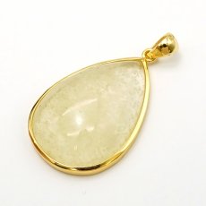 画像2: リビアングラス SV925 ペンダントトップ ドロップ リビア砂漠産 【 一点もの 】 インパクトガラス Libyan Glass 隕石 天然ガラス テクタイト 希少 レア 天然石 パワーストーン (2)