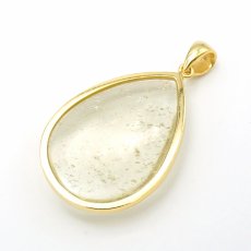 画像3: リビアングラス SV925 ペンダントトップ ドロップ リビア砂漠産 【 一点もの 】 インパクトガラス Libyan Glass 隕石 天然ガラス テクタイト 希少 レア 天然石 パワーストーン (3)