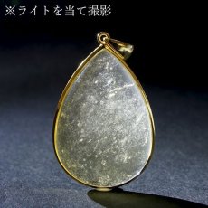 画像4: リビアングラス SV925 ペンダントトップ ドロップ リビア砂漠産 【 一点もの 】 インパクトガラス Libyan Glass 隕石 天然ガラス テクタイト 希少 レア 天然石 パワーストーン (4)