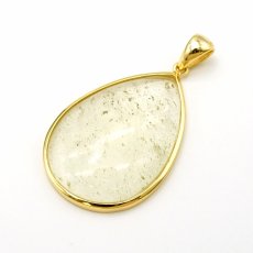 画像2: リビアングラス SV925 ペンダントトップ ドロップ リビア砂漠産 【 一点もの 】 インパクトガラス Libyan Glass 隕石 天然ガラス テクタイト 希少 レア 天然石 パワーストーン (2)