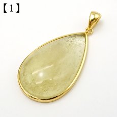 画像2: リビアングラス SV925 ペンダントトップ ドロップ リビア砂漠産 【 一点もの 】 インパクトガラス Libyan Glass 隕石 天然ガラス テクタイト 希少 レア 天然石 パワーストーン (2)