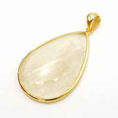 画像2: リビアングラス SV925 ペンダントトップ ドロップ リビア砂漠産 【 一点もの 】 インパクトガラス Libyan Glass 隕石 天然ガラス テクタイト 希少 レア 天然石 パワーストーン (2)