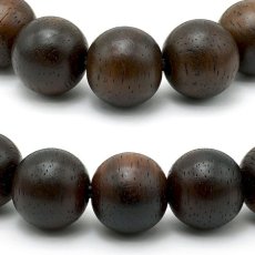 画像2: マレーシアンブラックウッド 10mm ブレスレット マレーシア産 Malaysian Blackwood 黒檀 トーンウッド パワーズウッド 天然木 (2)