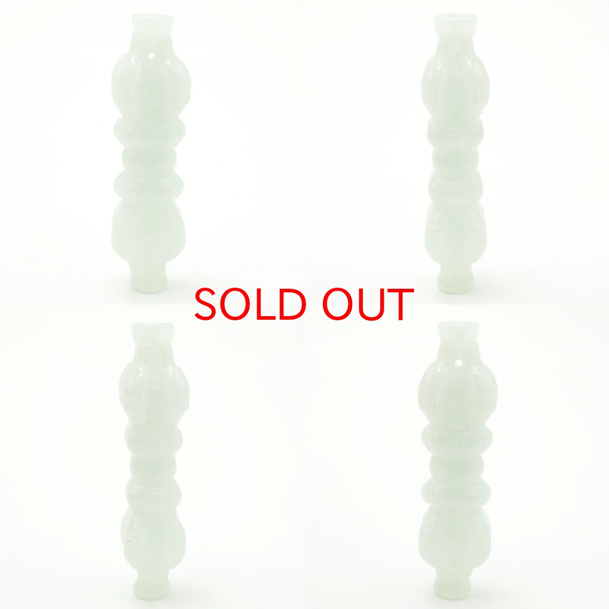 画像2: ミャンマー翡翠 五鈷杵 彫り物 ミャンマー産 【一点もの】 ひすい 天然石 パワーストーン カラーストーン (2)