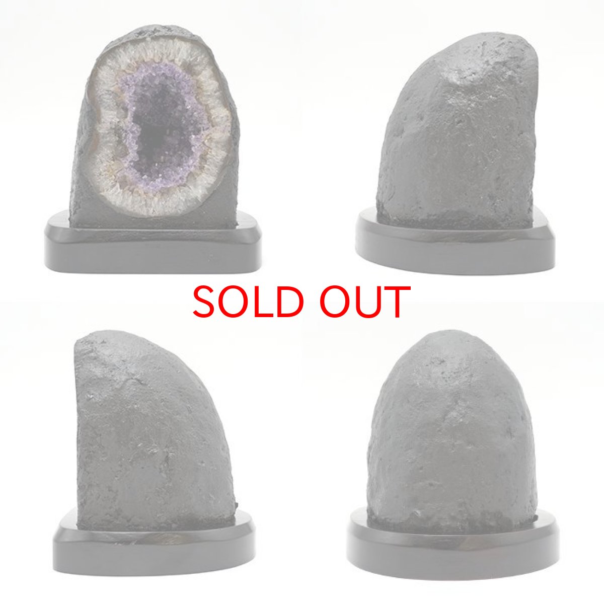 画像2: 【20%OFFセール】 アメジスト原石  木製 台座付き 約1.78kg ブラジル産 【 一点物 】 アメジスト 原石  2月誕生石 クラスター 天然石 パワーストーン 紫 パープル 紫水晶 amethyst 風水 置物 (2)