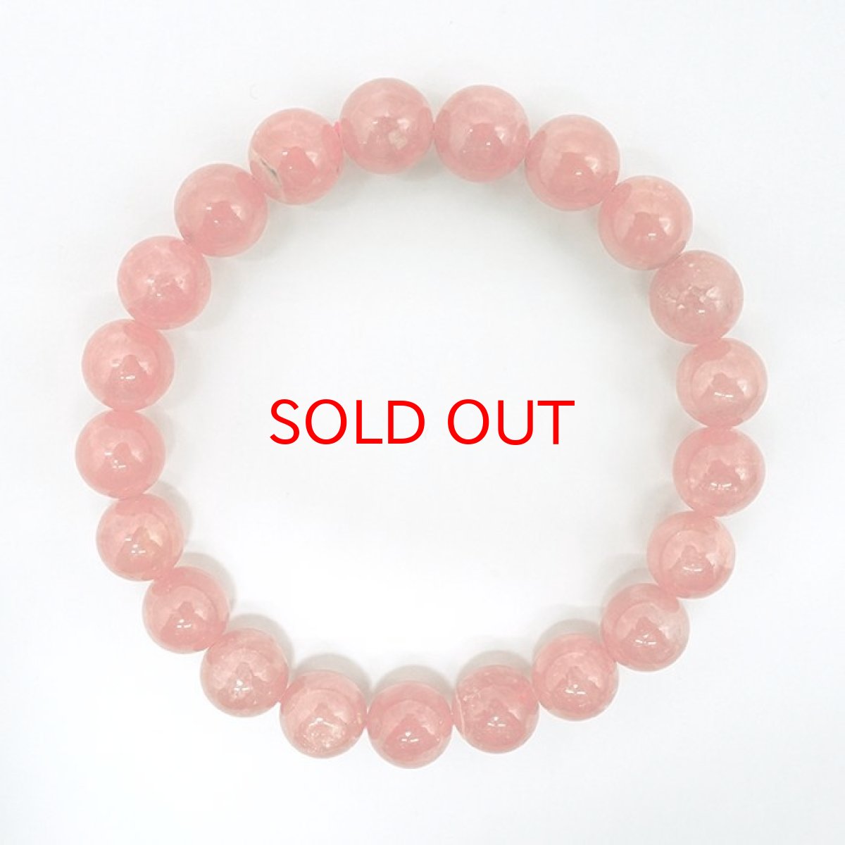 画像3: インカローズ ブレスレット 9mm  アルゼンチン産 【 一点もの 】 ロードクロサイト ブレス 丸玉 Rhodochrosite バラ色 天然石 パワーストーン カラーストーン (3)