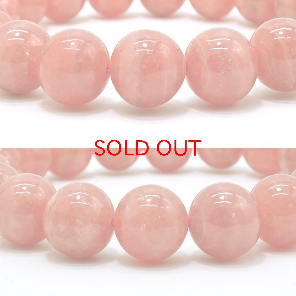 画像2: インカローズ ブレスレット 10mm  アルゼンチン産 【 一点もの 】 ロードクロサイト ブレス 丸玉 Rhodochrosite バラ色 天然石 パワーストーン カラーストーン (2)