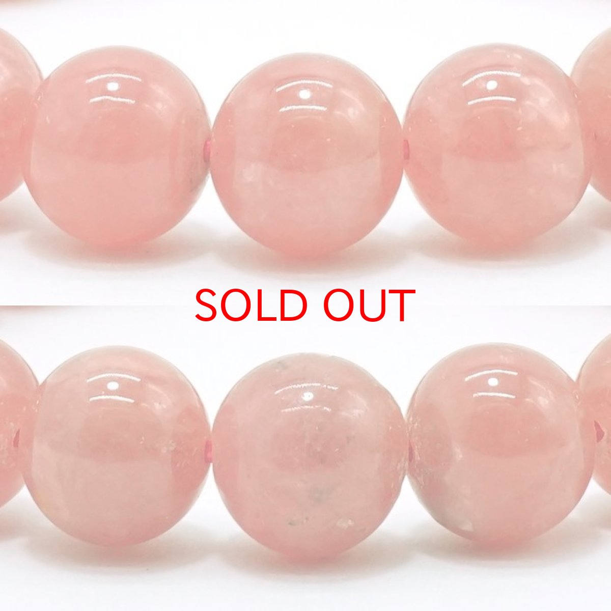 画像2: インカローズ ブレスレット 9mm  アルゼンチン産 【 一点もの 】 ロードクロサイト ブレス 丸玉 Rhodochrosite バラ色 天然石 パワーストーン カラーストーン (2)