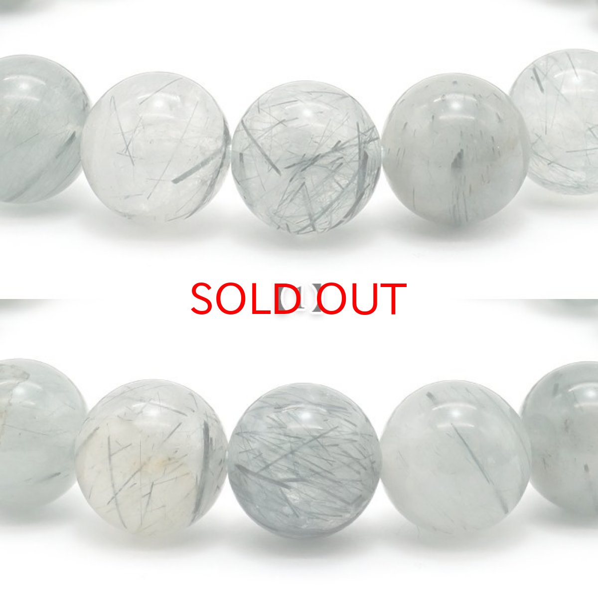 画像2: ザギマウンテンクォーツ AAランク ブルー 10mm ブレスレット パキスタン産 一点物 Zagi mauntain Quartz 稀少石 浄化 天然石 パワーストーン カラーストーン (2)