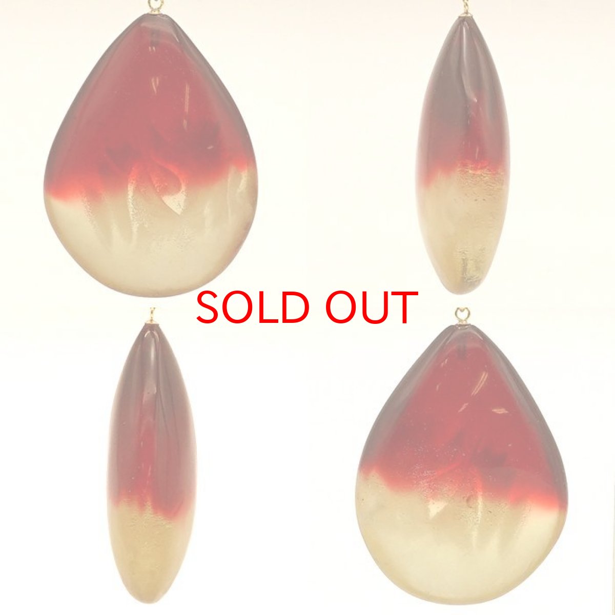 画像2: ルビーアンバー ペンダントトップ K18 リトアニア産 【一点物】 琥珀 Amber アンバー 天然石 パワーストーン カラーストーン (2)