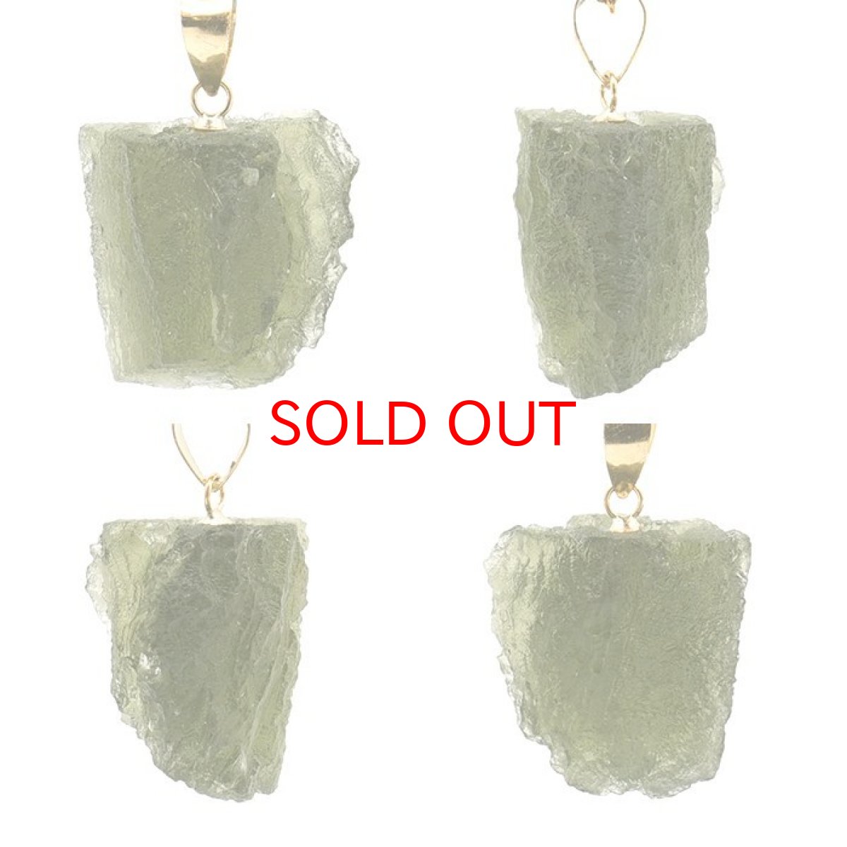 画像2: モルダバイト 原石 ペンダントトップ K18 チェコ産 一点物 moldavite 日本製 天然ガラス モルダヴ石 パワーストーン カラーストーン (2)