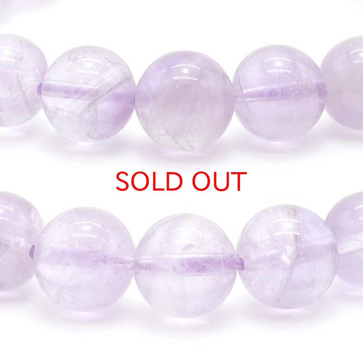 画像2: 【日本の石】 群馬アメジスト 10mm玉ブレスレット 群馬県産 パワーストーン 天然石 カラーストーン　アメジスト (2)