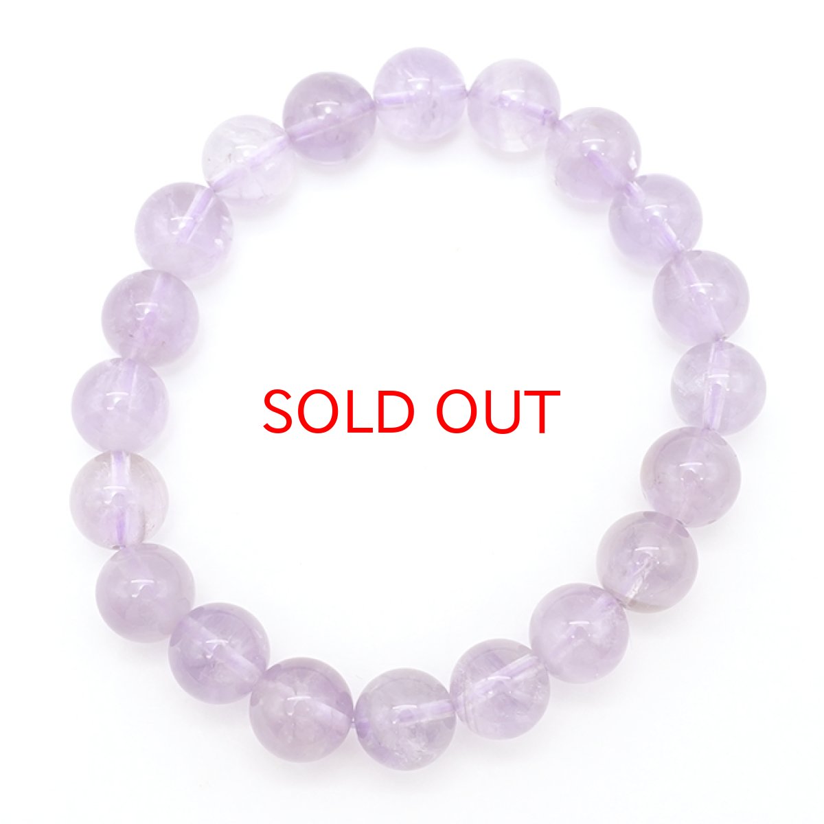 画像3: 【日本の石】 群馬アメジスト 10mm玉ブレスレット 群馬県産 パワーストーン 天然石 カラーストーン　アメジスト (3)