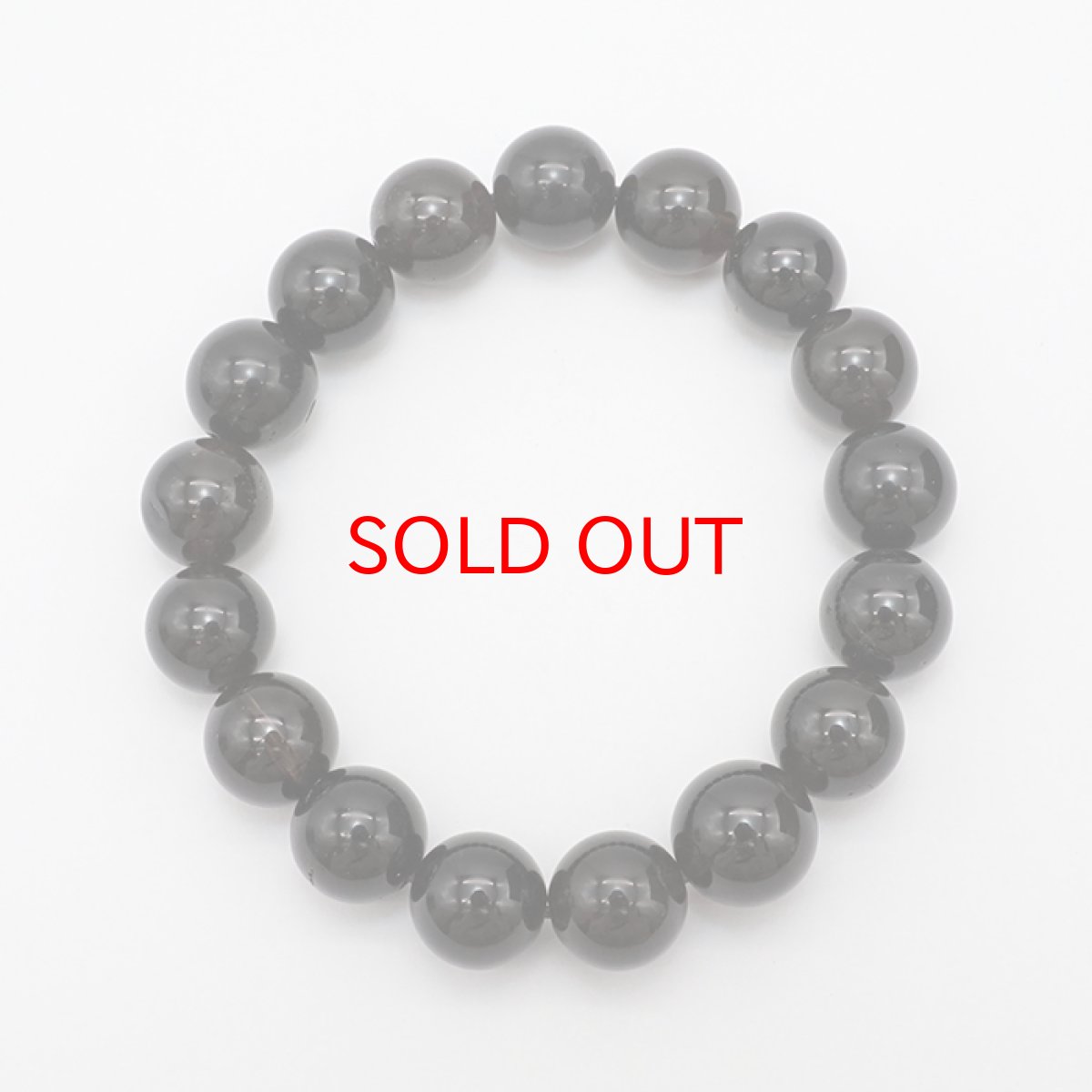 画像3: 山梨黒平黒水晶 AAAランク ブレスレット 手磨き 12mm 山梨県産 黒水晶 Kurobera Quartz お守り 浄化 国産水晶 天然石 パワーストーン 日本銘石 カラーストーン (3)