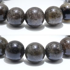 画像2: 【石の日SALE 14%OFF】 山梨黒平黒水晶 草入り Aランク ブレスレット 手磨き 12mm 山梨県産 黒水晶 Kurobera Quartz お守り 浄化 国産水晶 天然石 パワーストーン 日本銘石 カラーストーン (2)