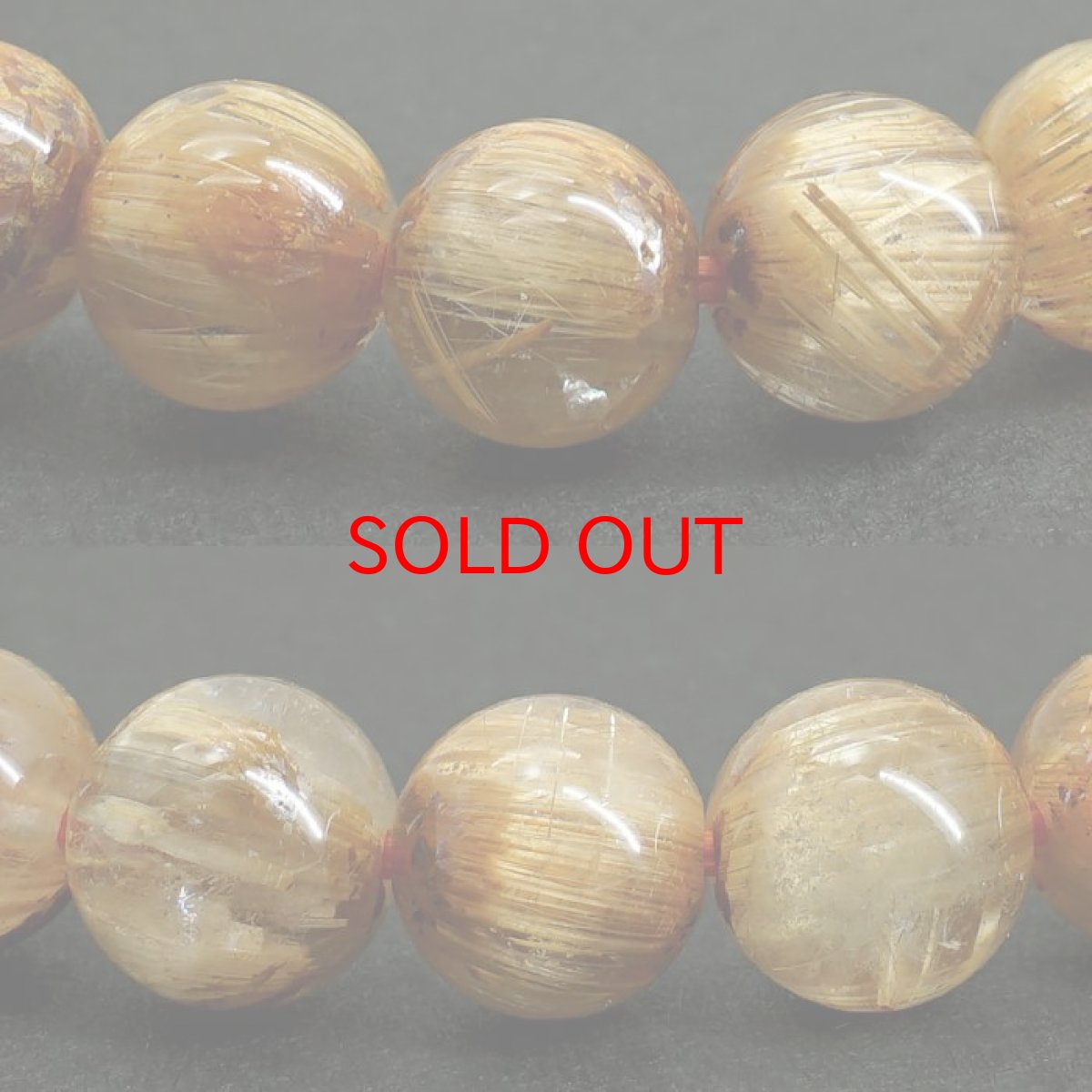 画像2: ゴールドルチルクォーツ キャッツアイ ブレスレット 約8mm ブラジル産 金針水晶 【一点もの】 ルチル Gold rutile 天然石 パワーストーン カラーストーン (2)