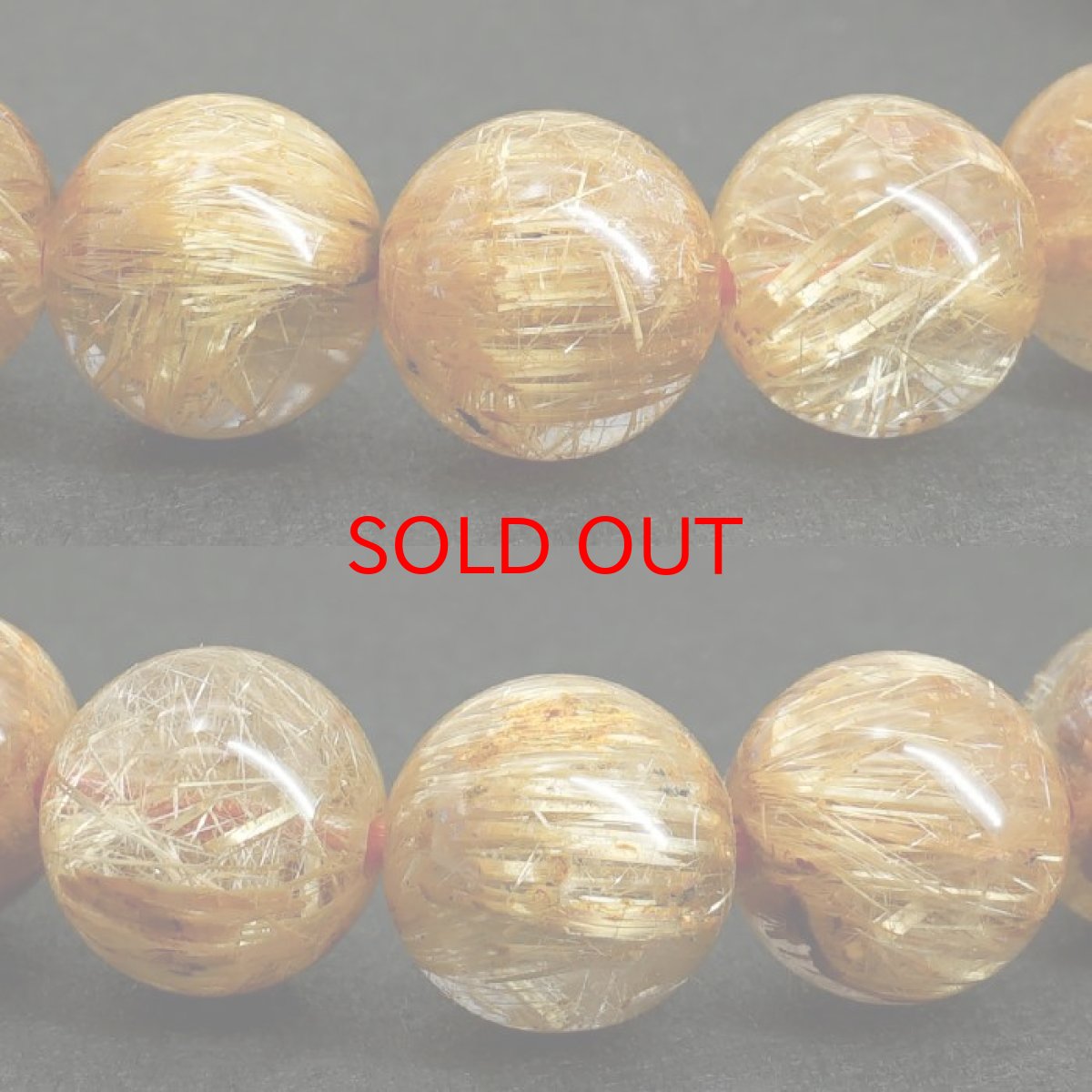 画像2: ゴールドルチルクォーツ キャッツアイ ブレスレット 約9mm ブラジル産 金針水晶 【一点もの】 ルチル Gold rutile 天然石 パワーストーン カラーストーン (2)