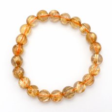 画像4: 【石の日SALE 14%OFF】 タイチンルチルクォーツ ブレスレット 約8.7mm ブラジル産 金針水晶 【一点もの】 ルチル Taichin rutile 天然石 パワーストーン カラーストーン (4)