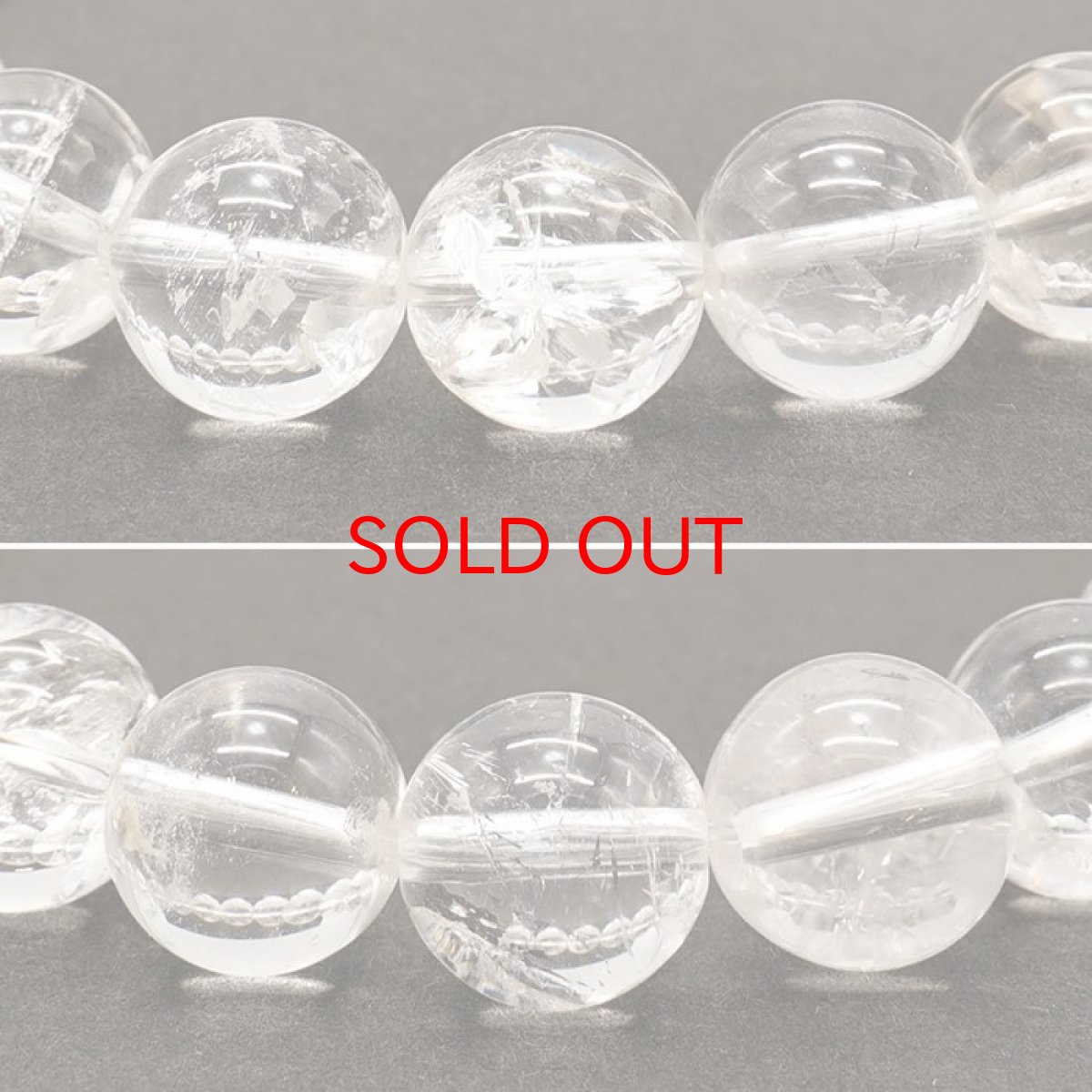 画像2: 山梨黒平水晶 AAランク ブレスレット 10mm 山梨県産 日本銘石 日本製 国産水晶 天然石 パワーストーン (2)