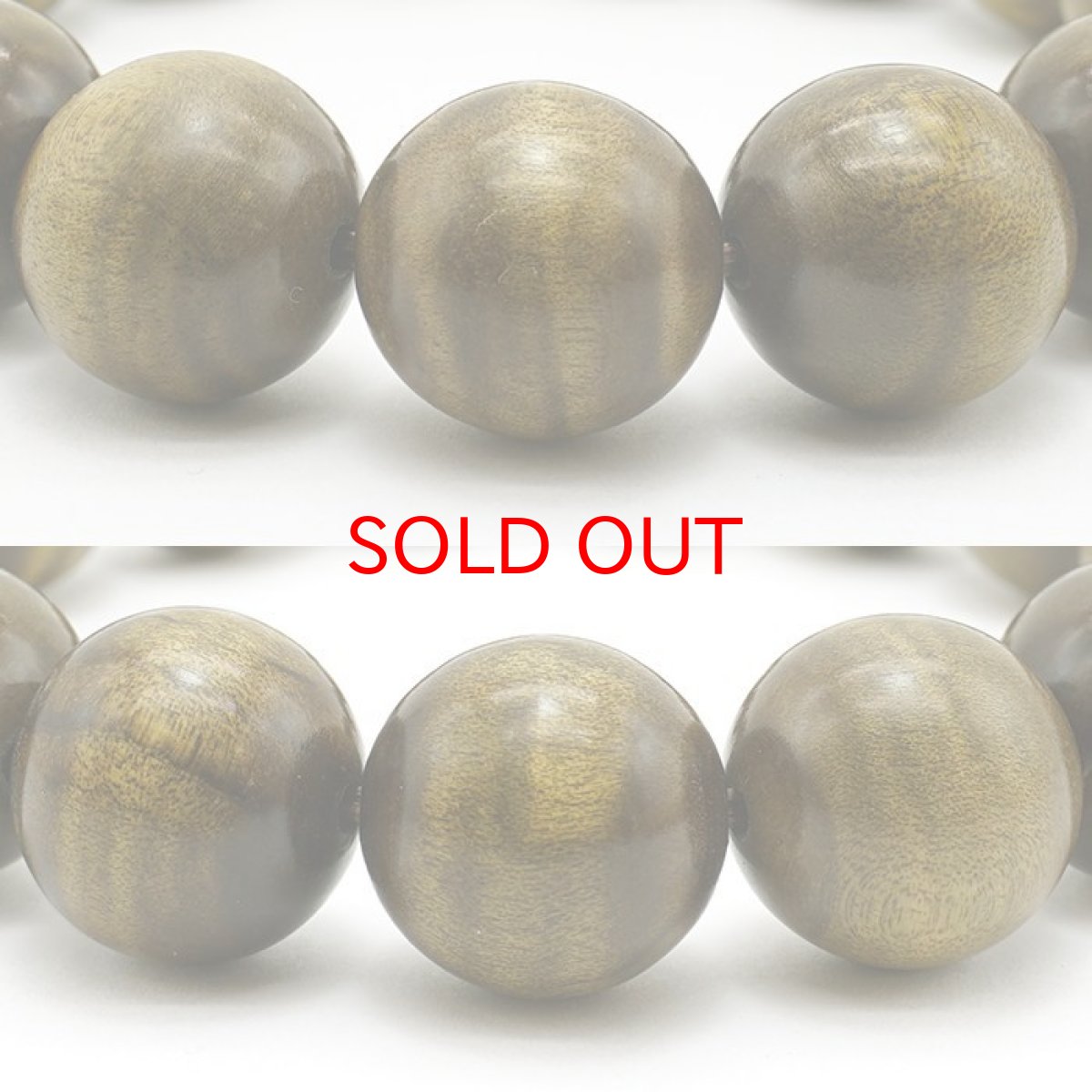画像2: 【20%OFFセール】 神代金糸楠 15mm ブレスレット JINDAI Golden Camphor パワーズウッド 天然木 (2)