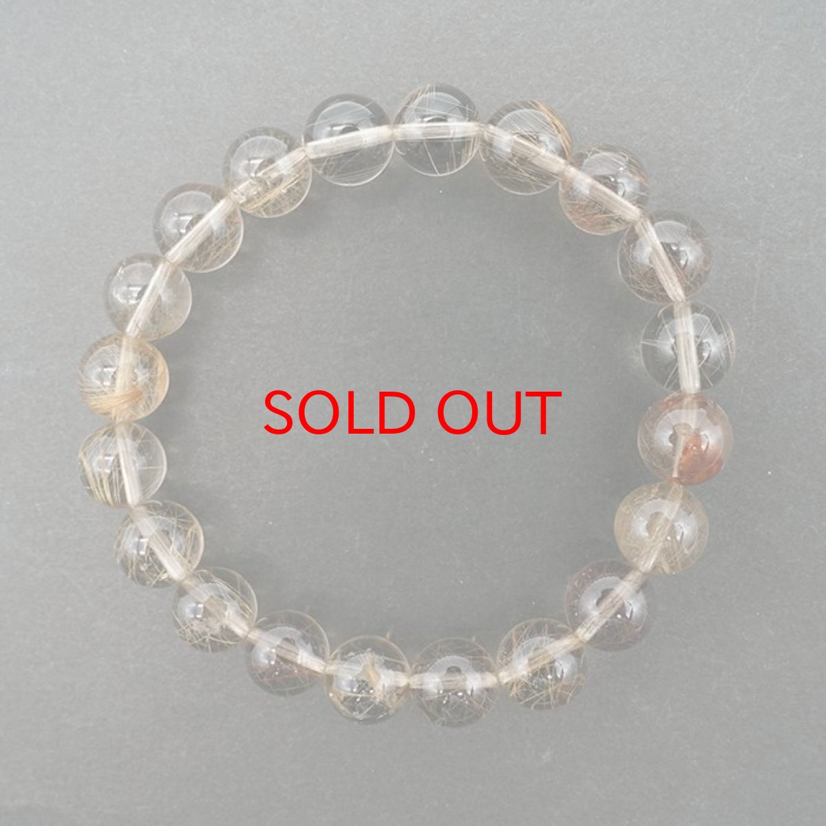 画像3: 山梨シルバールチルクォーツ 9.5mm ブレスレット 山梨県産 【 一点もの 】 Yamanashi Silver Rutile Quartz 日本銘石 パワーストーン 天然石 カラーストーン (3)