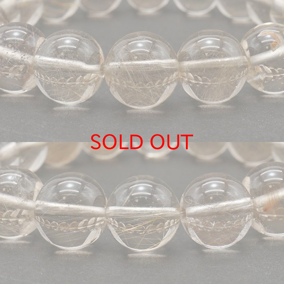 画像2: 山梨ゴールドルチルクォーツ 11mm ブレスレット 山梨県産 【 一点もの 】 Yamanashi Silver Rutile Quartz 日本銘石 パワーストーン 天然石 カラーストーン (2)