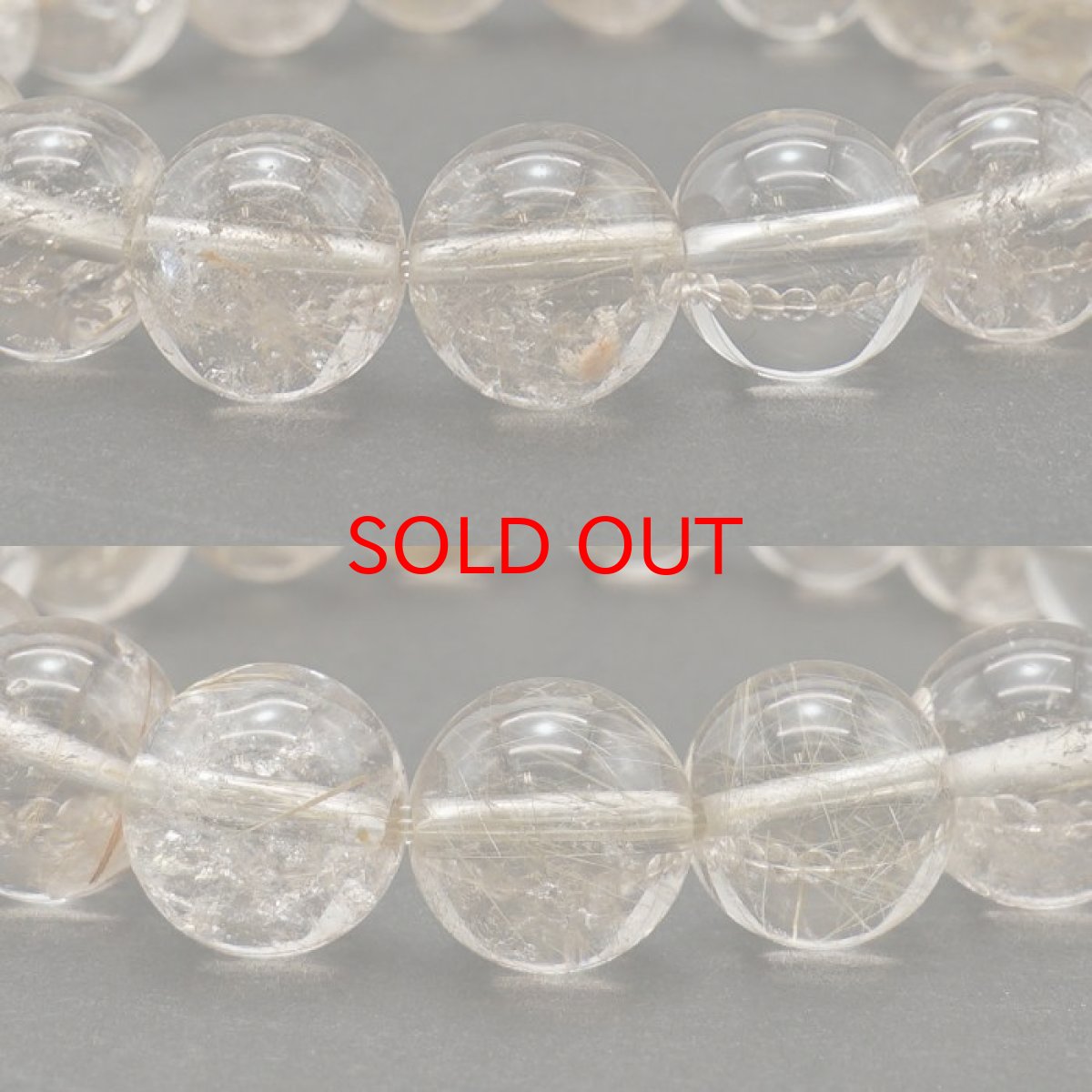 画像2: 山梨ゴールドルチルクォーツ 10mm ブレスレット 山梨県産 【 一点もの 】 Yamanashi Silver Rutile Quartz 日本銘石 パワーストーン 天然石 カラーストーン (2)