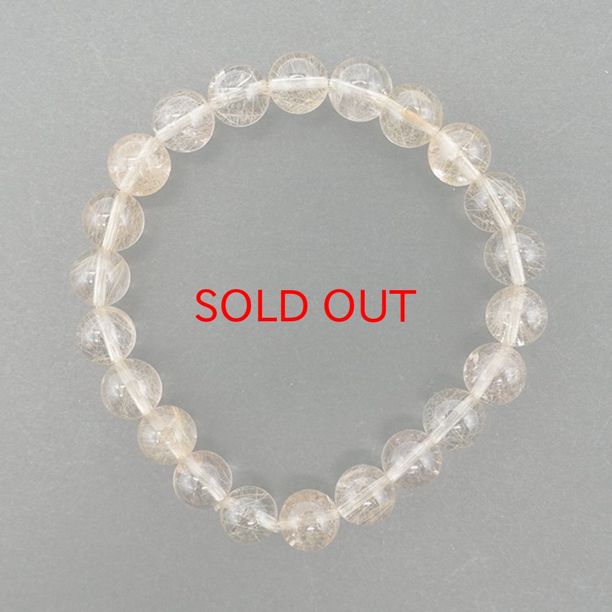 画像3: 山梨ゴールドルチルクォーツ 8.5mm ブレスレット 山梨県産 【 一点もの 】 Yamanashi Silver Rutile Quartz 日本銘石 パワーストーン 天然石 カラーストーン (3)