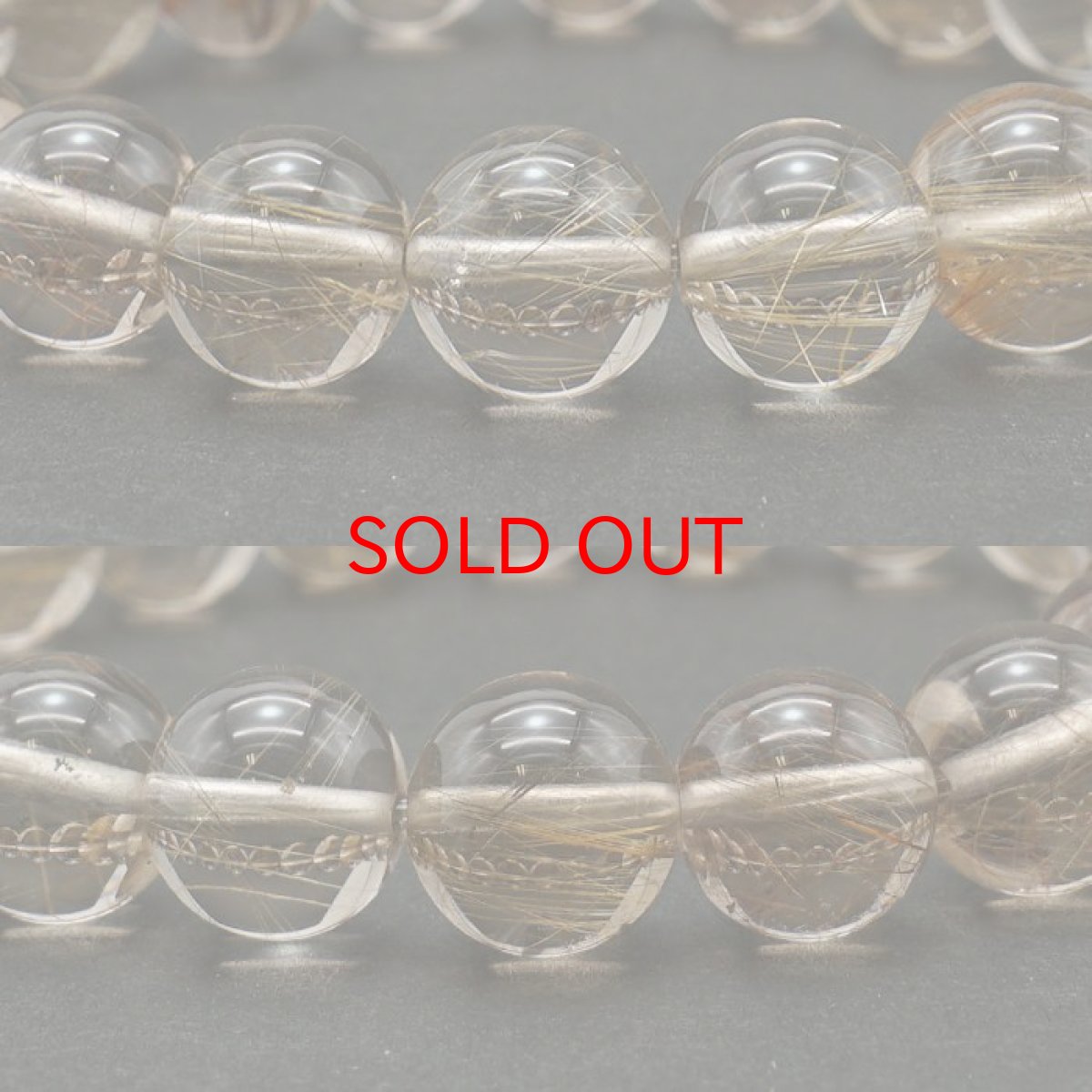 画像2: 山梨シルバールチルクォーツ 9.5mm ブレスレット 山梨県産 【 一点もの 】 Yamanashi Silver Rutile Quartz 日本銘石 パワーストーン 天然石 カラーストーン (2)