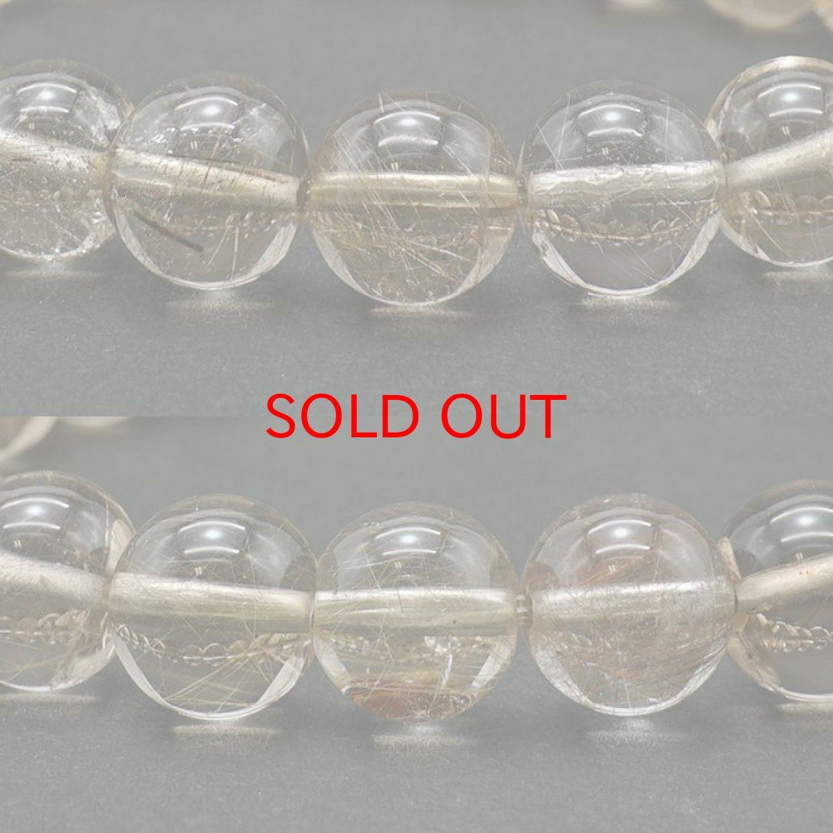 画像2: 山梨シルバールチルクォーツ 8.5mm ブレスレット 山梨県産 【 一点もの 】 Yamanashi Silver Rutile Quartz 日本銘石 パワーストーン 天然石 カラーストーン (2)