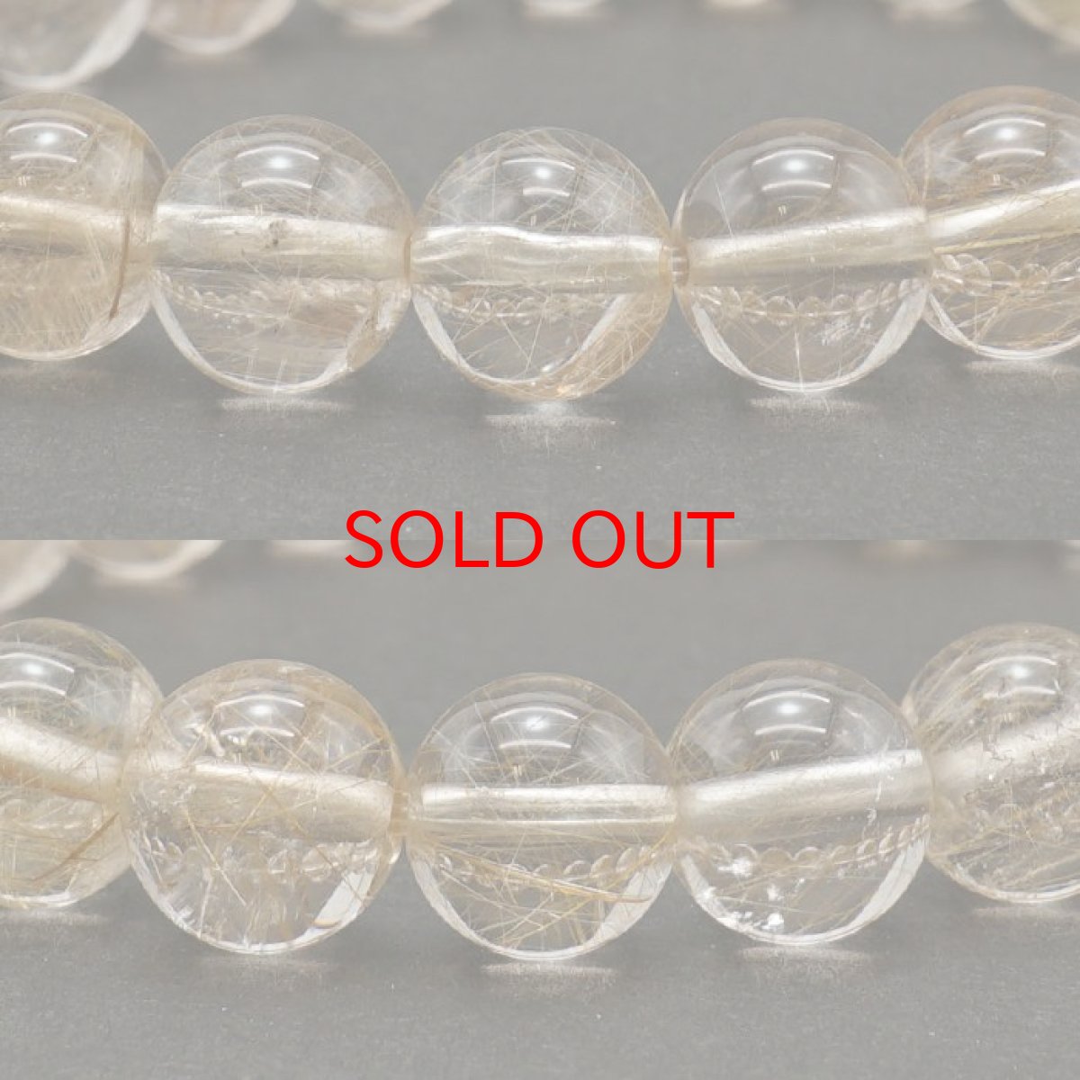 画像2: 山梨ゴールドルチルクォーツ 8.5mm ブレスレット 山梨県産 【 一点もの 】 Yamanashi Silver Rutile Quartz 日本銘石 パワーストーン 天然石 カラーストーン (2)