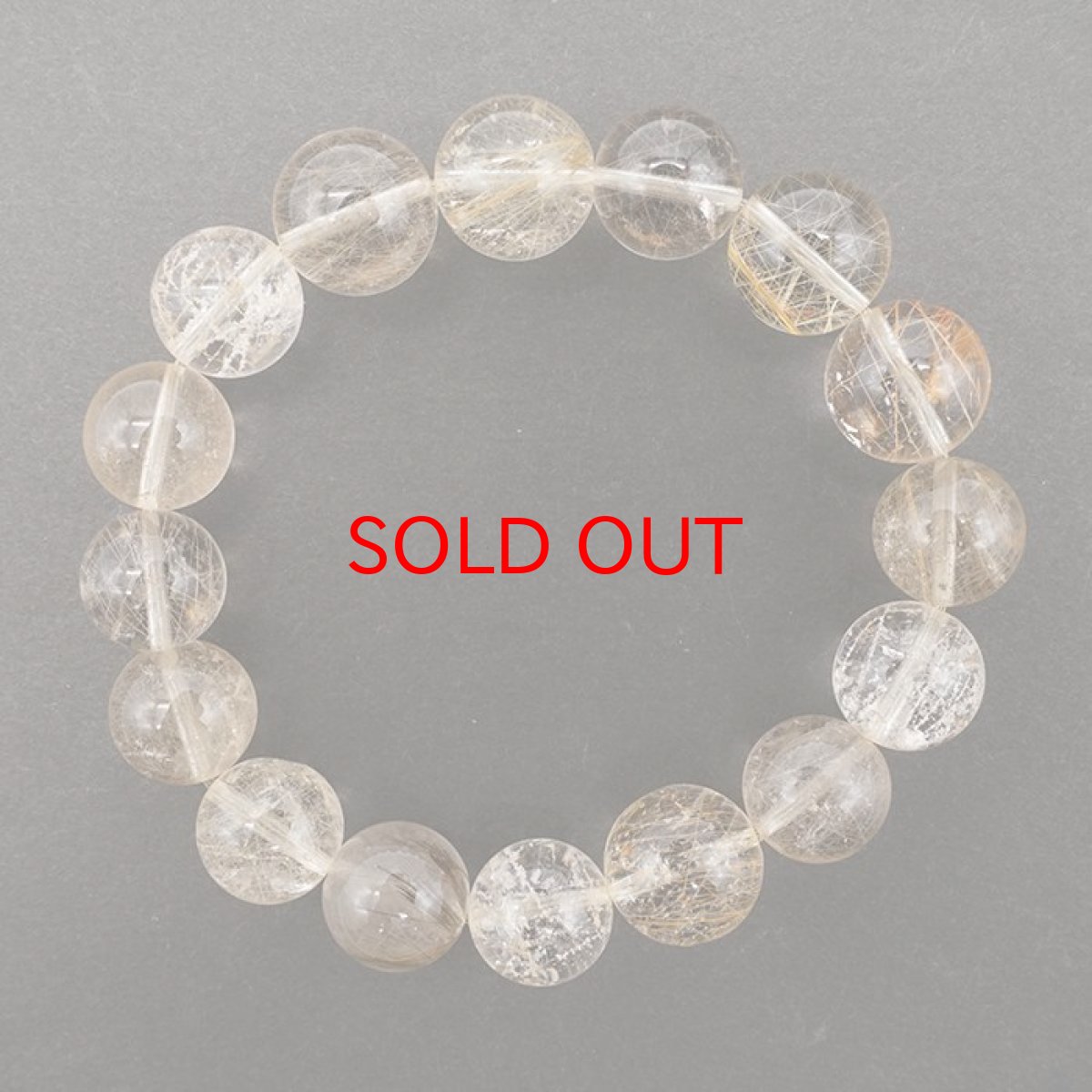 画像3: 山梨ゴールドルチルクォーツ 13mm ブレスレット 山梨県産 【 一点もの 】 Yamanashi Silver Rutile Quartz 日本銘石 パワーストーン 天然石 カラーストーン (3)