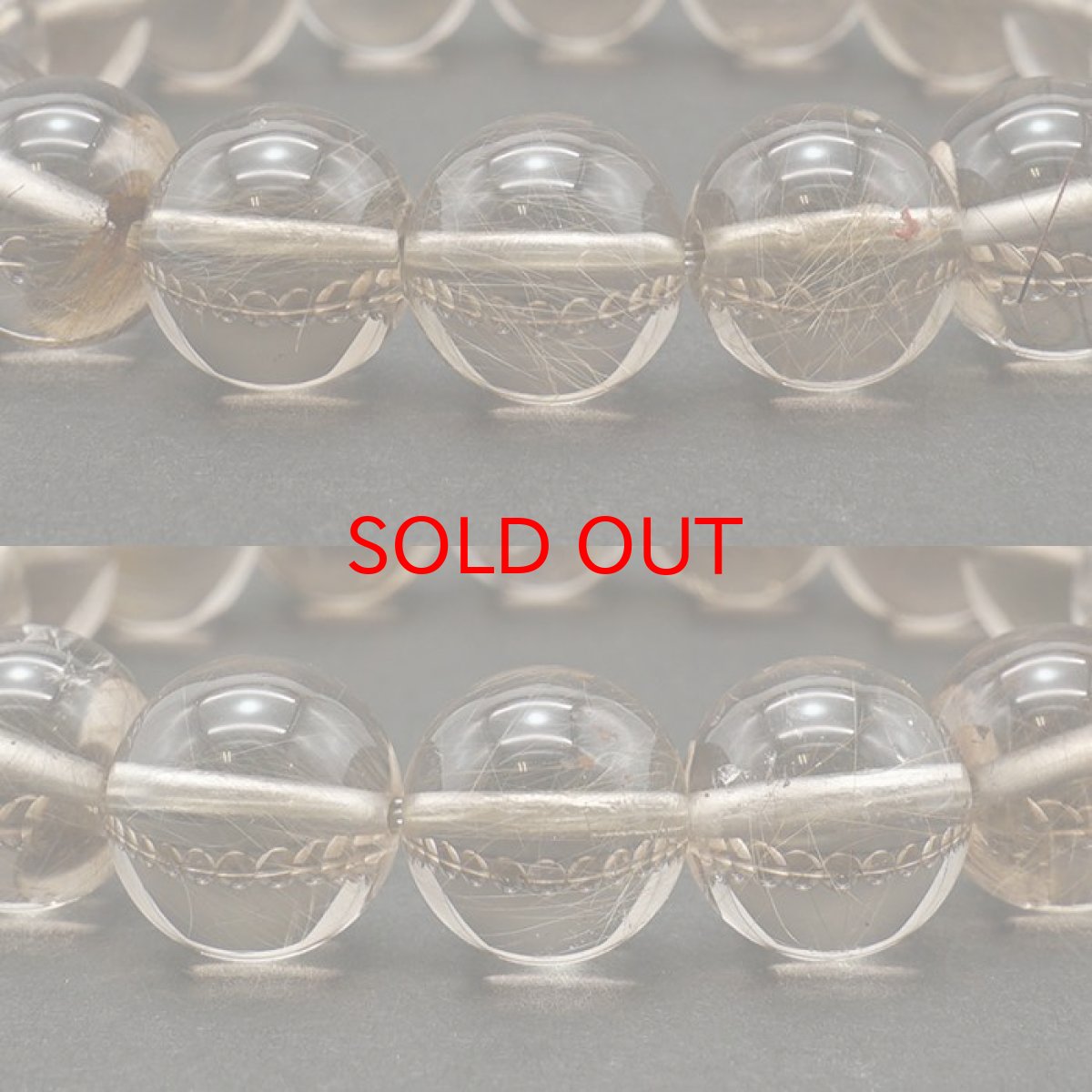 画像2: 山梨シルバールチルクォーツ 11mm ブレスレット 山梨県産 【 一点もの 】 Yamanashi Silver Rutile Quartz 日本銘石 パワーストーン 天然石 カラーストーン (2)