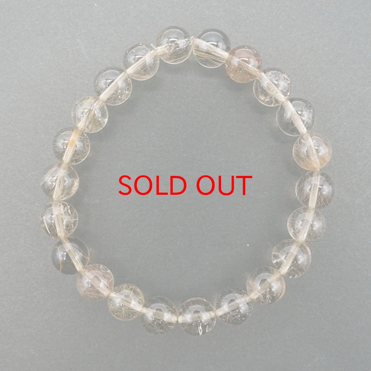 画像3: 山梨シルバールチルクォーツ 8.5mm ブレスレット 山梨県産 【 一点もの 】 Yamanashi Silver Rutile Quartz 日本銘石 パワーストーン 天然石 カラーストーン (3)