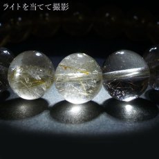 画像4: 【石の日SALE 14%OFF】 山梨ゴールドルチルクォーツ 10.5mm ブレスレット 山梨県産 【 一点もの 】 Yamanashi Silver Rutile Quartz 日本銘石 パワーストーン 天然石 カラーストーン (4)
