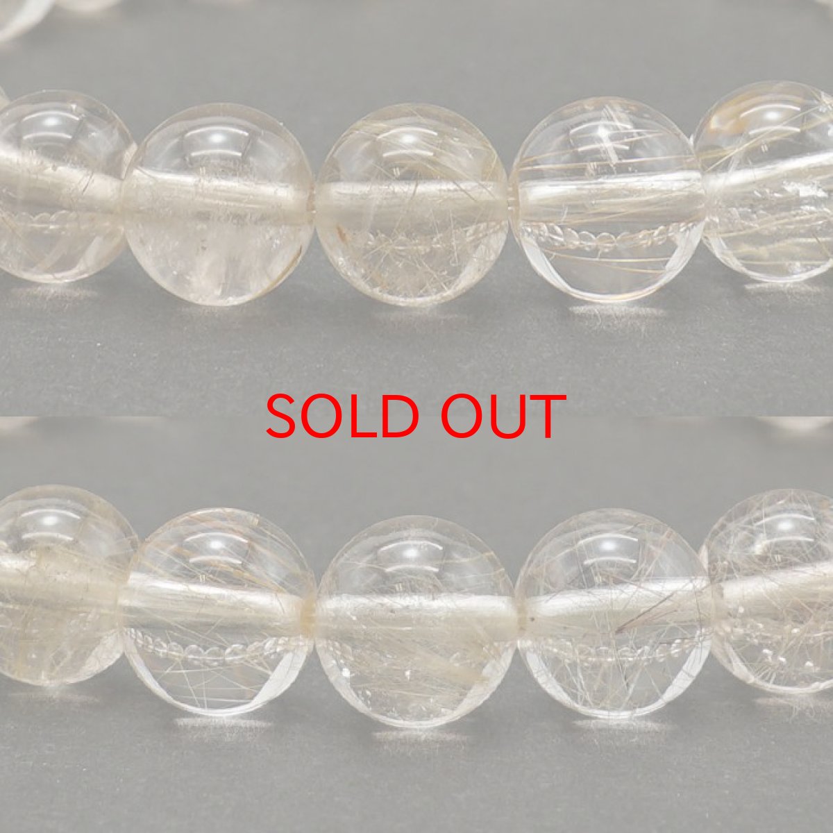 画像2: 山梨ゴールドルチルクォーツ 8mm ブレスレット 山梨県産 【 一点もの 】 Yamanashi Silver Rutile Quartz 日本銘石 パワーストーン 天然石 カラーストーン (2)