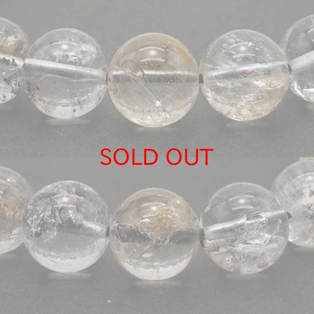 画像2: 【20%OFFセール】 ハーキマーダイヤモンド ブレスレット 10mm アメリカ産 一点もの ドリームクリスタル ダイヤモンド 水晶 出産御守り 稀少価値  パワーストーン (2)