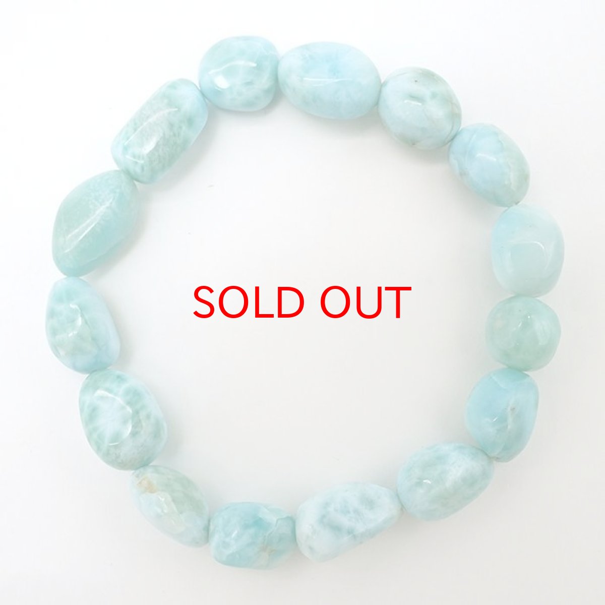 画像3: ラリマー ブレスレット タンブル ドミニカ共和国産 【一点物】天然石 パワーストーン (3)