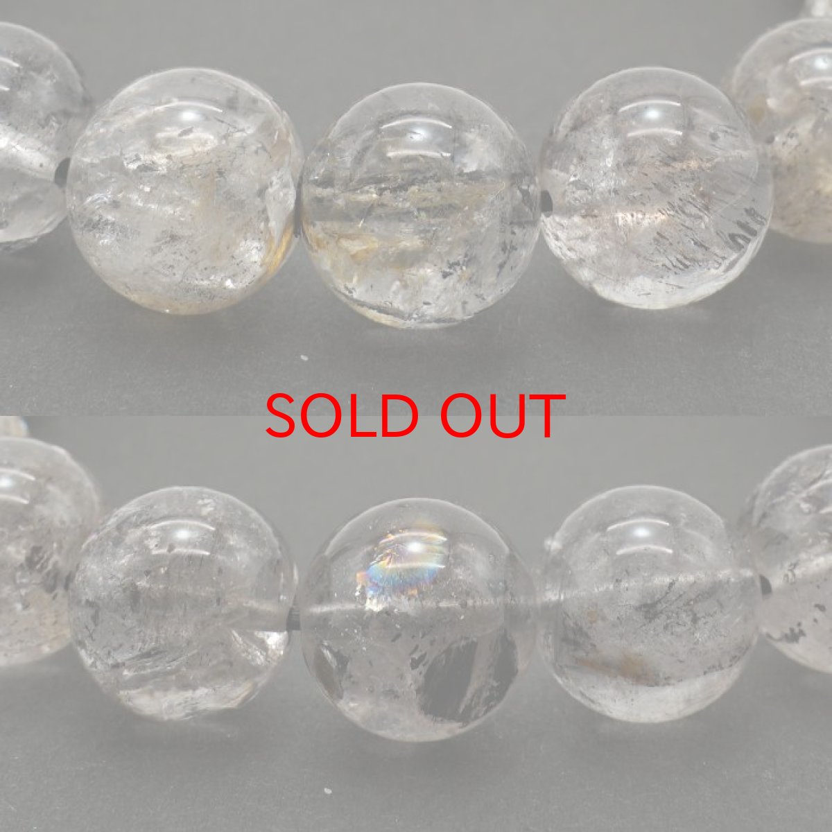 画像2: ハーキマーダイヤモンド ブレスレット 11mm アメリカ産 一点もの ドリームクリスタル ダイヤモンド 水晶 出産御守り 稀少価値  パワーストーン (2)