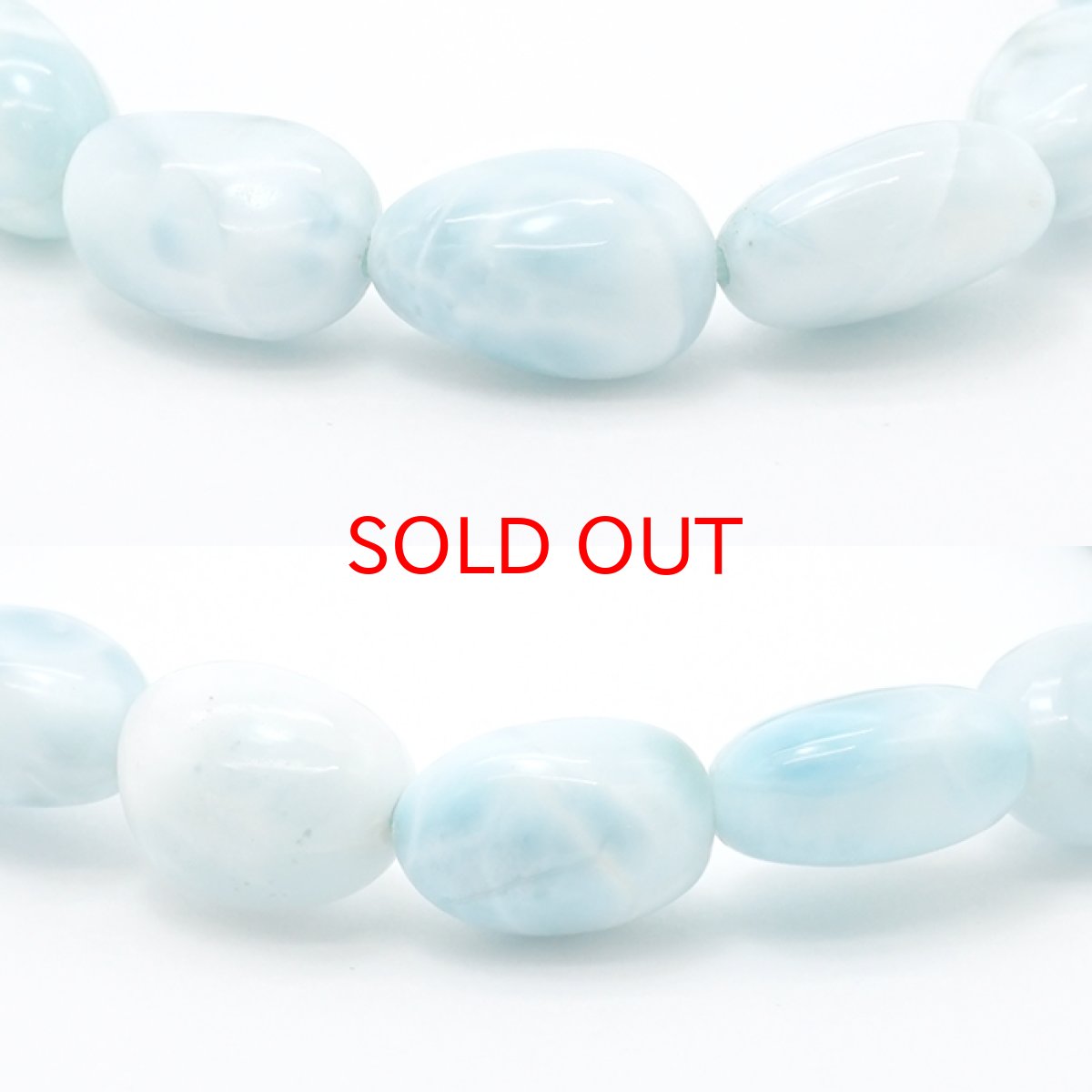 画像2: ラリマー ブレスレット タンブル ドミニカ共和国産 【一点物】天然石 パワーストーン (2)