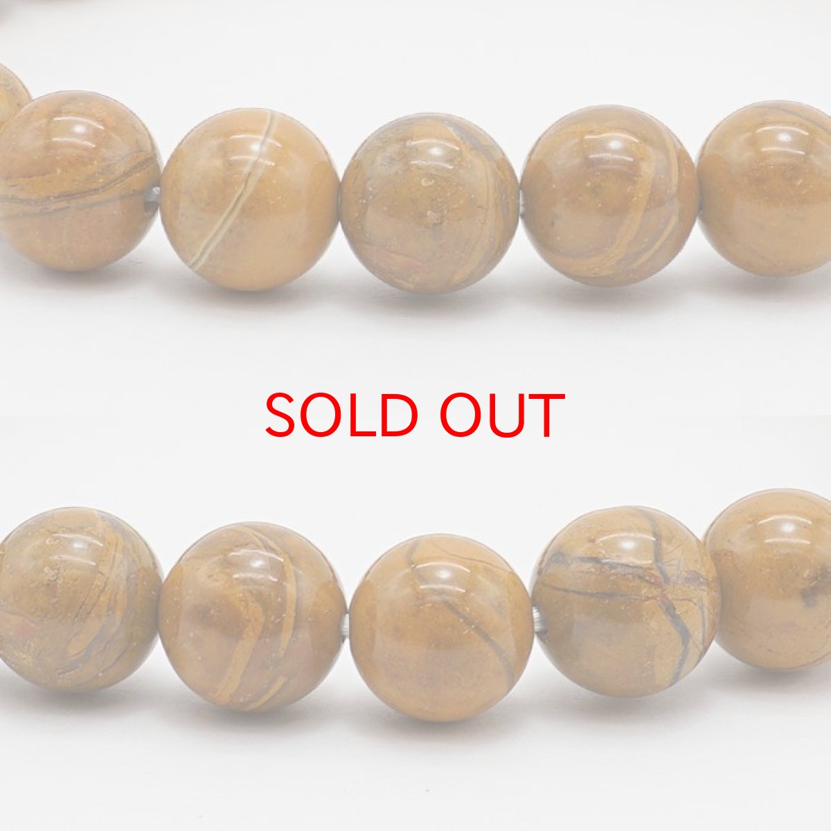 画像2: 【日本の石】 佐渡油布黄玉 8mm 玉ブレスレット 【新潟県】 (2)