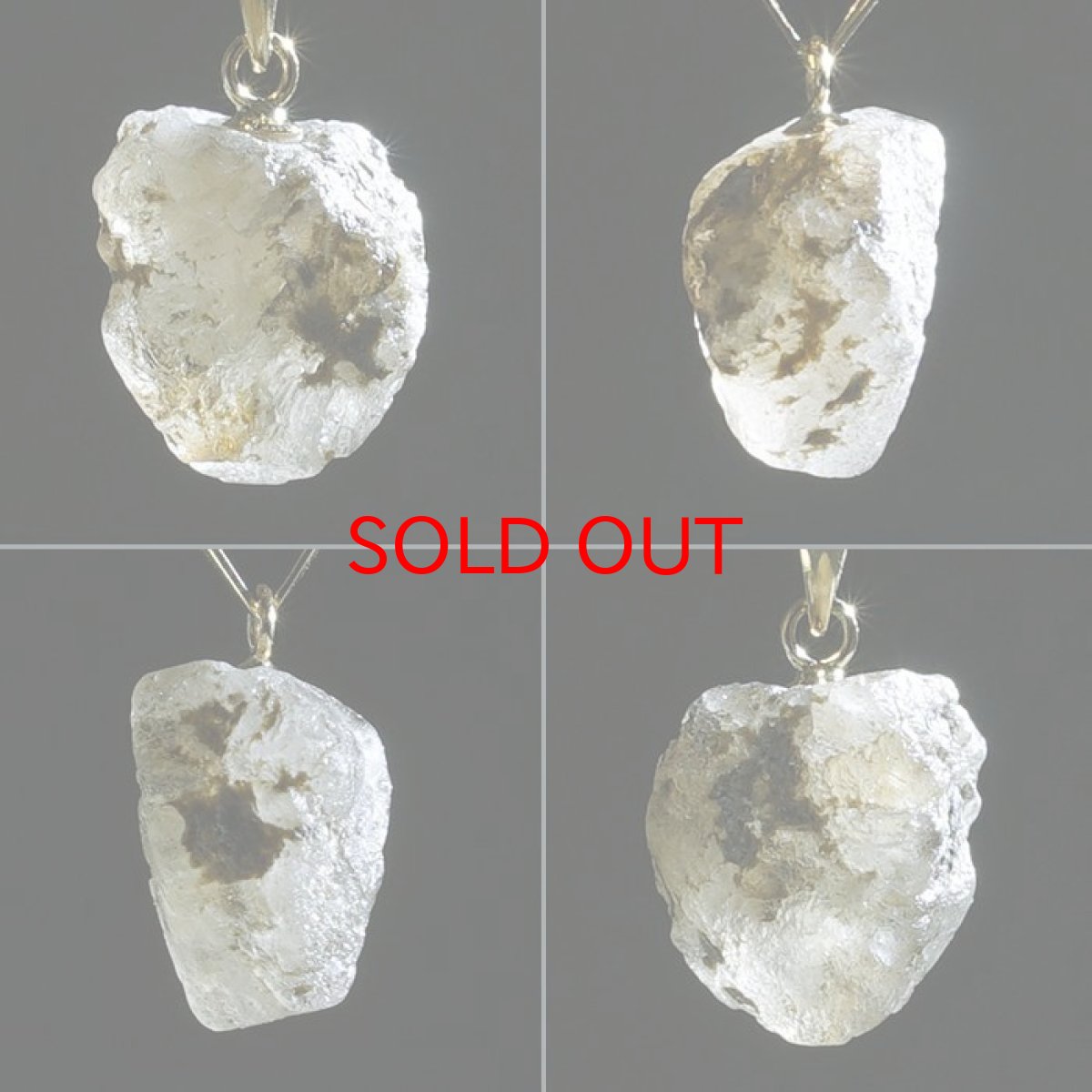 画像2: 【セール20%OFF】 フェナカイト 3.5ct ペンダントトップ ロシア産 K18 ラフ 原石 【 一点もの 】 Phenakite 日本製 希少石 パワーストーン (2)