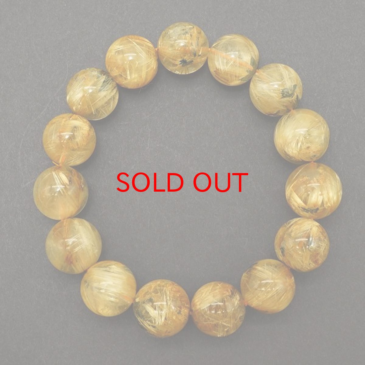 画像3: タイチンルチルクォーツ ブレスレット 約14mm ブラジル産 金針水晶 【一点物】 ルチル Taichin rutile 天然石 パワーストーン カラーストーン (3)