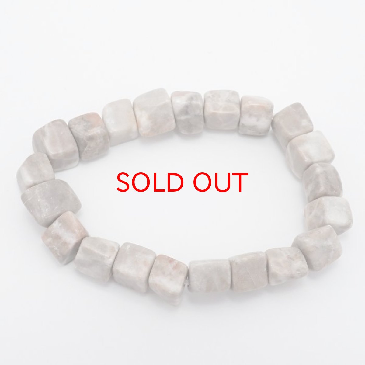 画像3: 【日本の石】【レア】土佐桜　ラフ小サイズ（約8-10mm) ブレスレット【高知県】 (3)