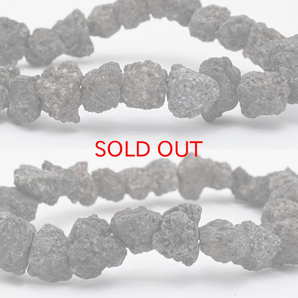 画像2: 霊峰 富士溶岩 ブレスレット ラフ 気泡なし 7-9mm 日本銘石 FUJI Lava Stone 静岡県 鉱物 天然石 パワーストーン カラーストーン (2)