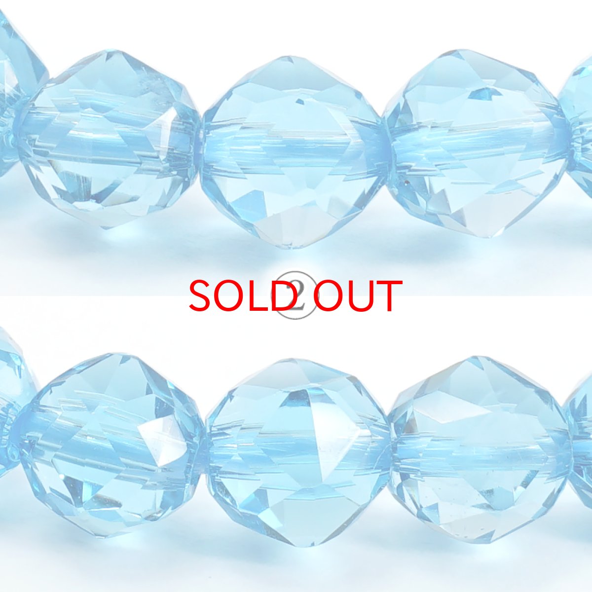 画像4: 【20%OFFセール】 ブルートパーズ 約6mm スターカット ブレスレット ブラジル産 【一点物】 Blue topaz 天然石 パワーストーン カラーストーン (4)