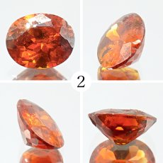 画像4: 【石の日SALE 14%OFF】 スファレライト オレンジ 1.00ct ルース オーバルカット スペイン産 【一点もの】 Sphalerite 天然石 パワーストーン カラーストーン (4)