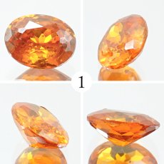 画像2: 【石の日SALE 14%OFF】 スファレライト オレンジ 1.00ct ルース オーバルカット スペイン産 【一点もの】 Sphalerite 天然石 パワーストーン カラーストーン (2)