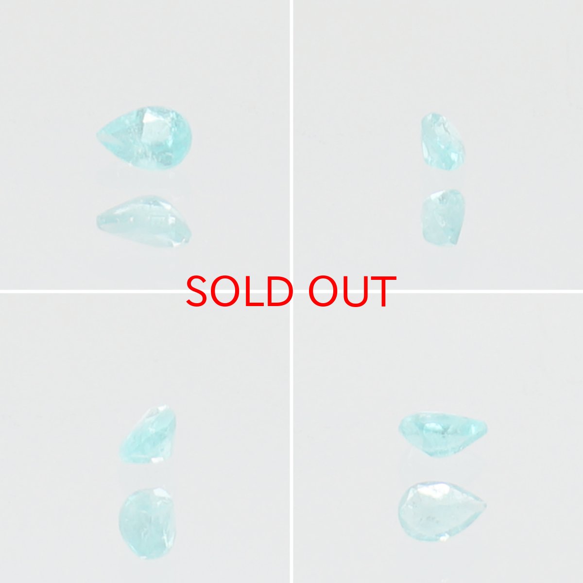 画像2: パライバトルマリン ルース ドロップカット 0.030ct ブラジル産 【 一点もの 】 トルマリン Paraiba Tourmaline 10月誕生石 希少石 天然石 パワーストーン カ (2)