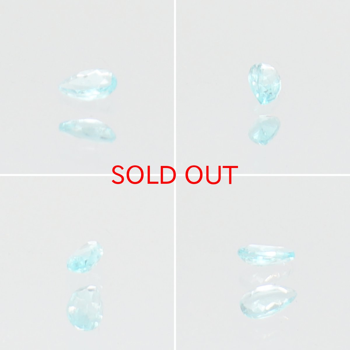 画像2: パライバトルマリン ルース ドロップカット 0.028ct ブラジル産 【 一点もの 】 トルマリン Paraiba Tourmaline 10月誕生石 希少石 天然石 パワーストーン カ (2)